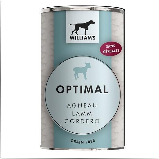 OPTIMAL William’s agneau 8 x 200, 400 ou 800g
