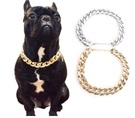 collier ornement imitation or/argent