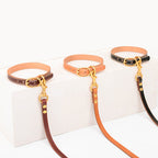 Laisse en cuir pour petit chien