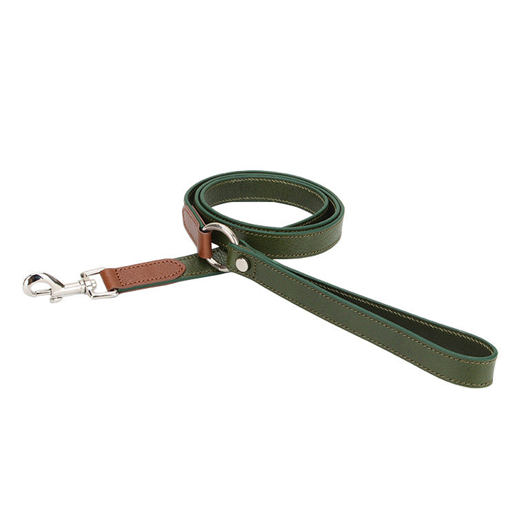 Laisse pour chien en cuir, avec rallonge
