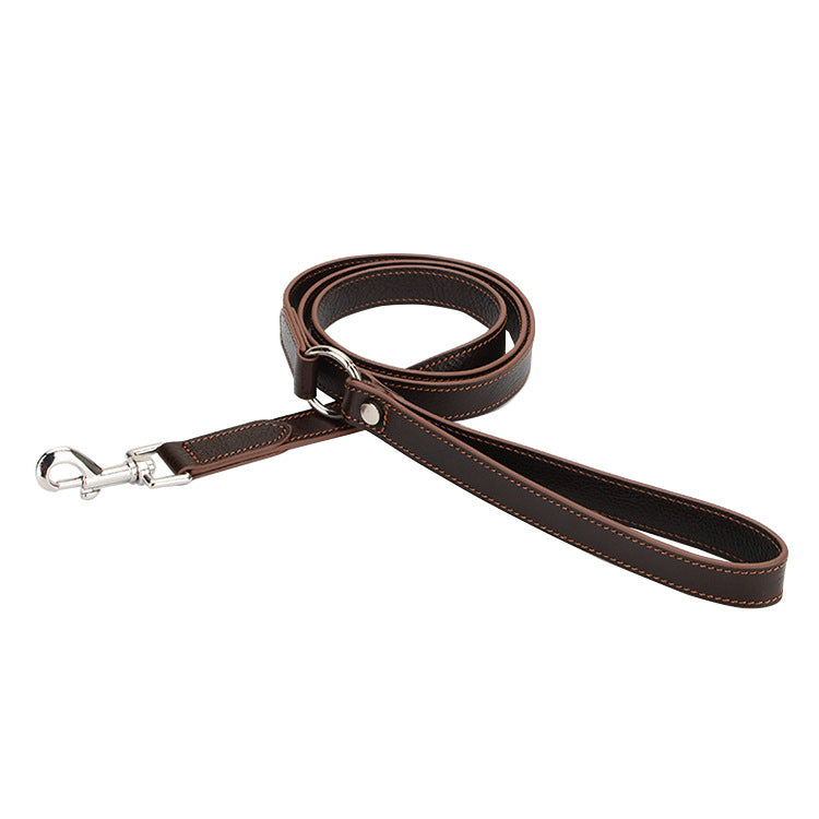 Laisse pour chien en cuir, avec rallonge