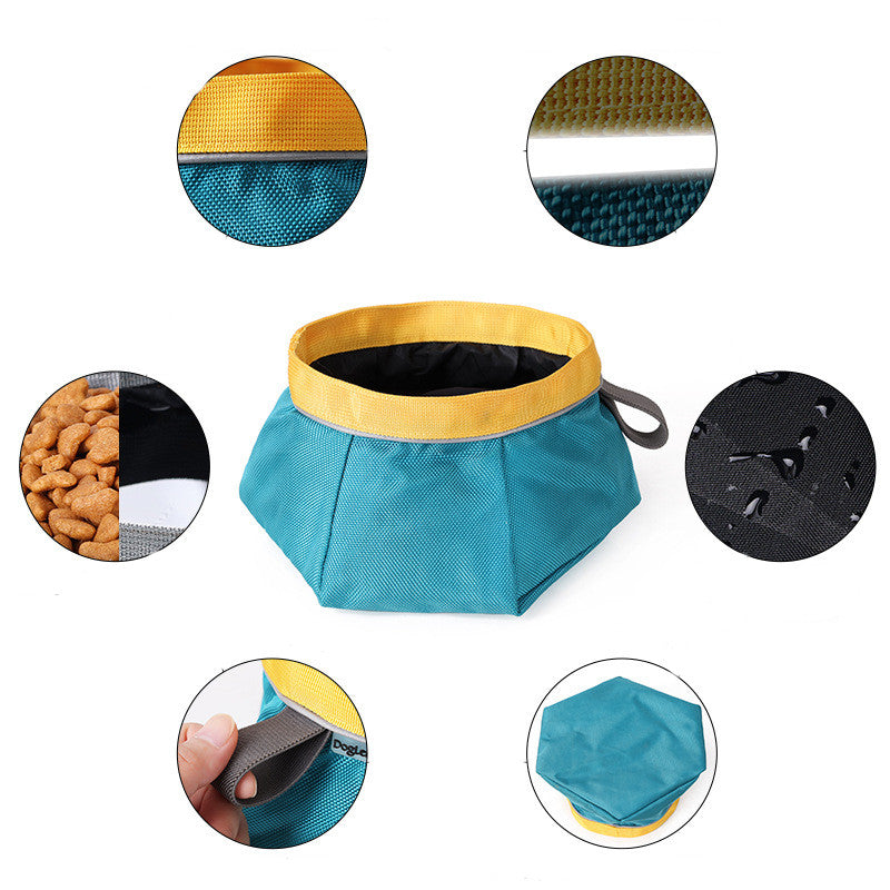 Gamelle de transport pliante pour chien